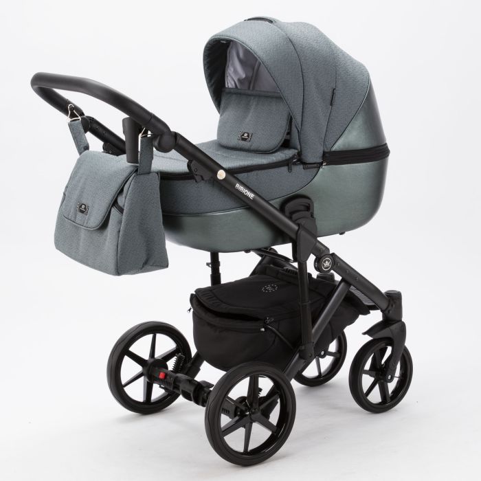 Коляска 2 в 1 Adamex Bibione  PS-57  Lux (зеленый)