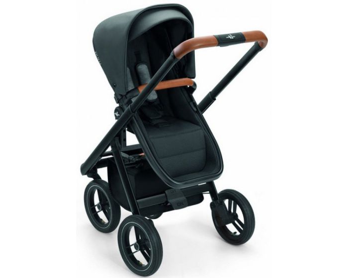 Коляска 2 в 1 Neonato Puro Urban на черной раме серый Royal