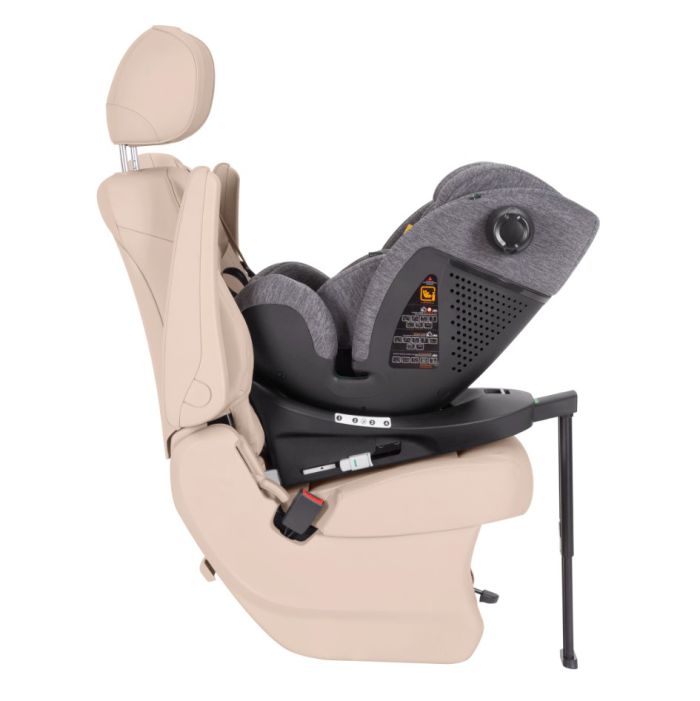 Автокресло CARRELLO Meteorit+ CRL-17515 Carbon Grey i-Size 40-150см ISOFIX с поворотом и опорной стойкой