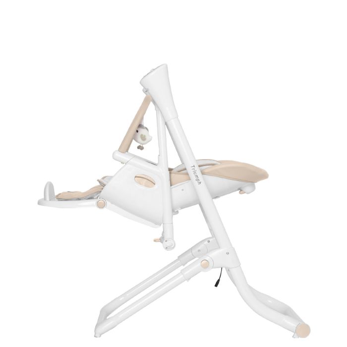 Стульчик-качели CARRELLO Triumph сенсорная панель CRL-10302 Cream Beige