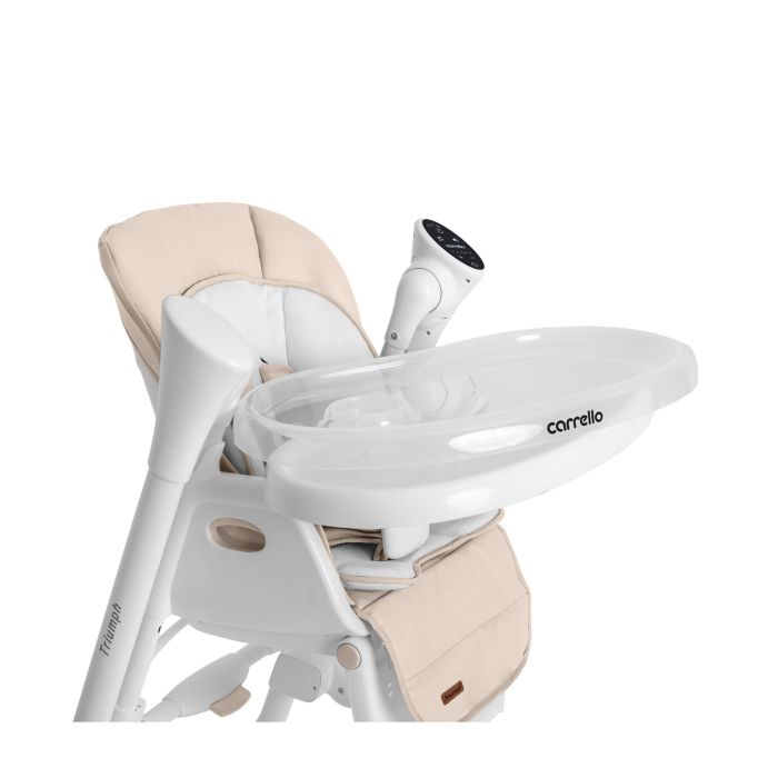 Стульчик-качели CARRELLO Triumph сенсорная панель CRL-10302 Cream Beige