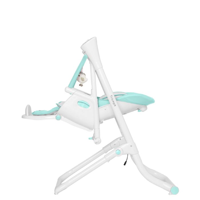 Стульчик-качели CARRELLO Triumph сенсорная панель CRL-10302 Mint Green