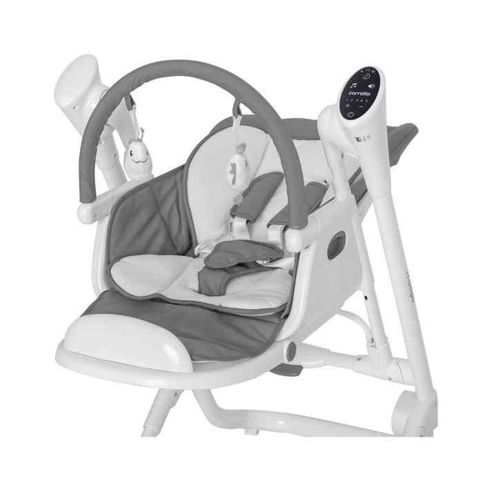 Стульчик-качели CARRELLO Triumph сенсорная панель CRL-10302 Palette Grey