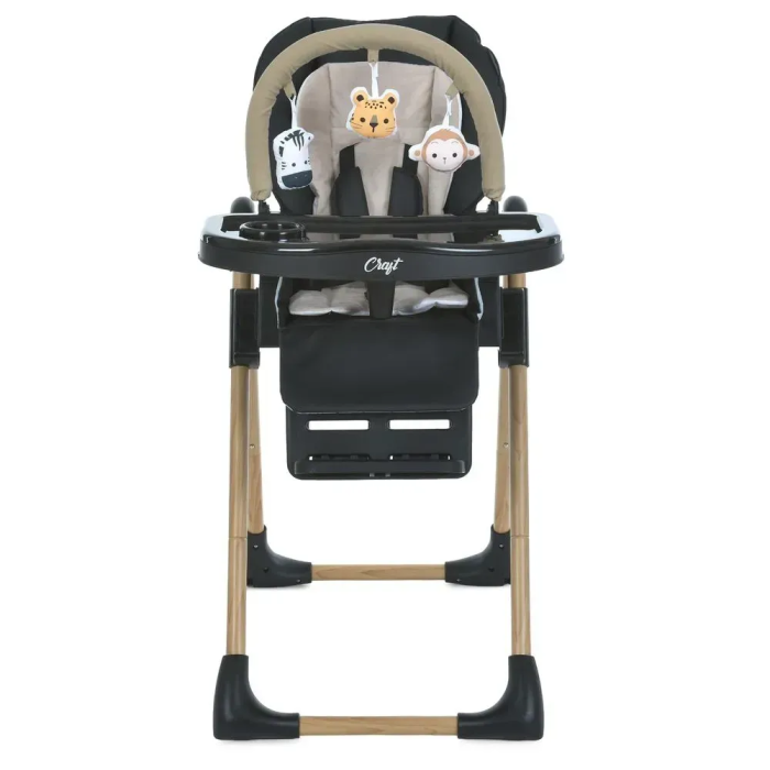 Стульчик для кормления El Camino CRAFT  ME 1115-W Black