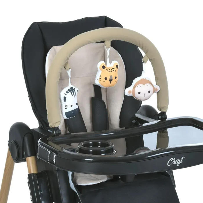 Стульчик для кормления El Camino CRAFT  ME 1115-W Black