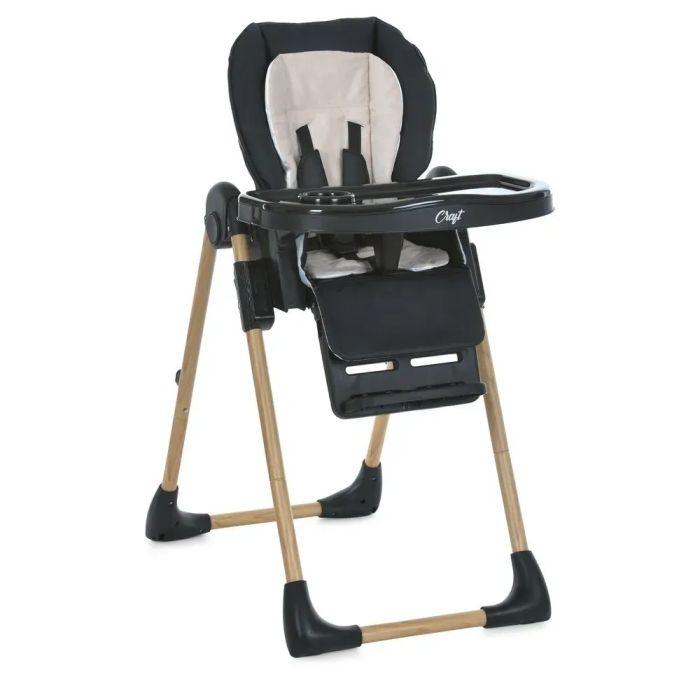 Стульчик для кормления El Camino CRAFT  ME 1115-W Black
