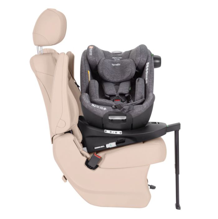 Автокресло CARRELLO Meteorit+ CRL-17515 Carbon Grey i-Size 40-150см ISOFIX с поворотом и опорной стойкой